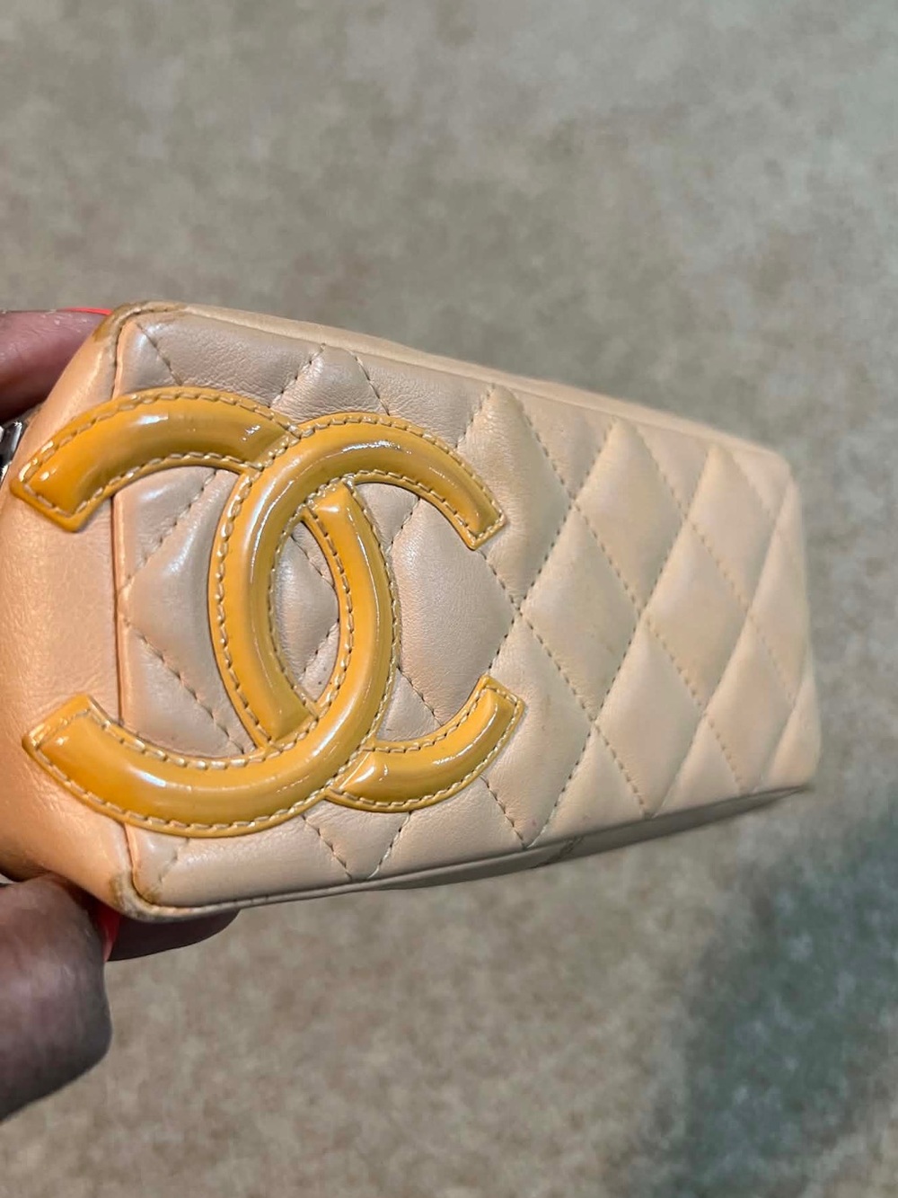 🧡 CHANEL Cambon Line Cosmetic Pencil Pouch Case - Picture 12 of 16
